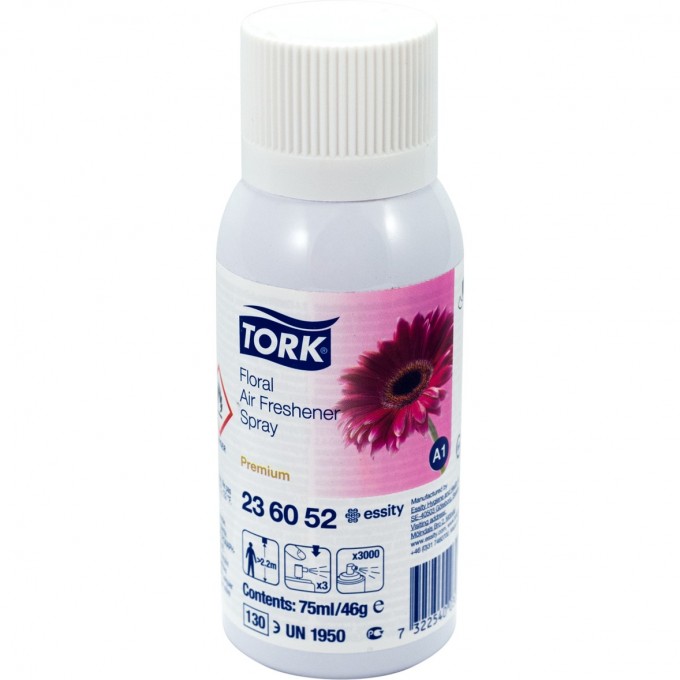 Освежитель TORK Premium 75мл, цветочный, ''SCA'' 1/12 T-236052